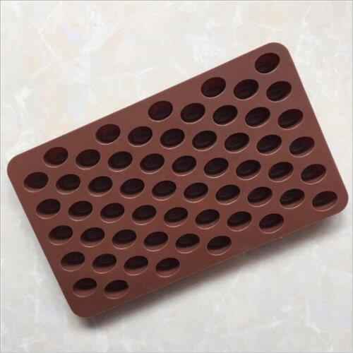 1 piece Mini chocolate bean coffee bean silica gel chocolate mold silica gel ice cube mold DIY baking mold