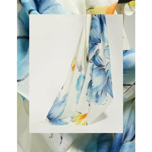 2021 summer womens luxury elegant gambiered Guangdong gauze printing dress silk one piece