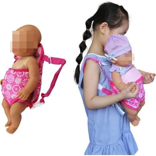 Doll Accessories 18 Inch Doll Carrying Bag Toy Backpack Outgoing Packets Suit For Carrying 43cm Baby Doll Toy