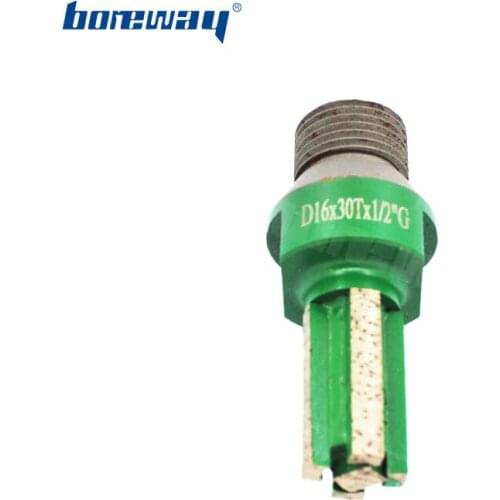 Boreway Supply A Piece of D16*30T*1/2"G CNC Segmented Diamond Finger Bit For Stone Hole Grinding