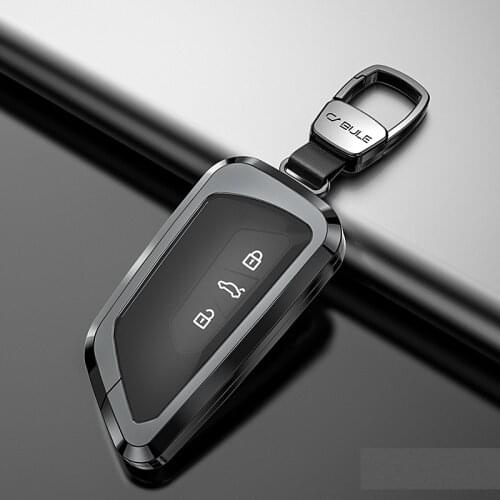 Car Aluminium Alloy+TPU Key Holder Cover Case For VW Volkswagen Golf 8 Mk8 2020 New Skoda Octvia 3/4/5Buttons Remote Protector