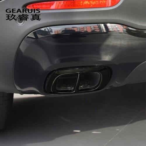 Car Styling For Mercedes Benz B Class W247 GLB X247 2020 Automobiles Tail Throat Frame Covers Stickers Exhaust Pipe Accessories