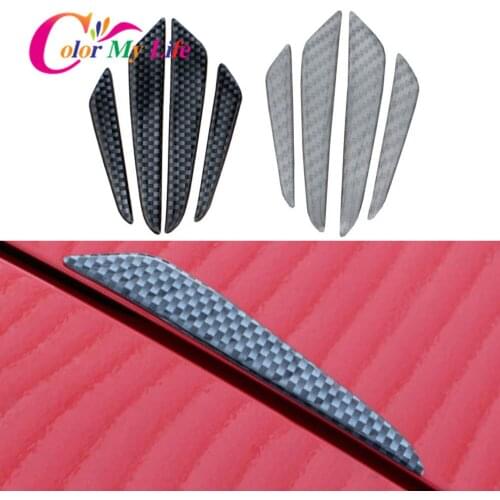 Color My Life 4Pcs/Set Car Door Scuff Bumper Strips Sticker Fit for Nissan X-trail Xtrail T32 Rogue 2014 - 2020 Accessories