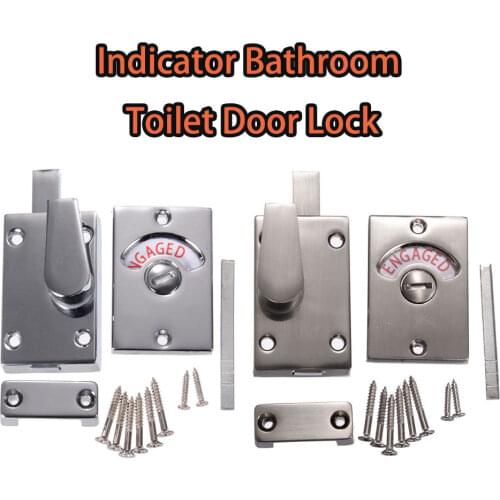 Indicator Bathroom Toile Door Lock WC Toilet Bolt Door Lock for Home Tools Bathroom Toilet