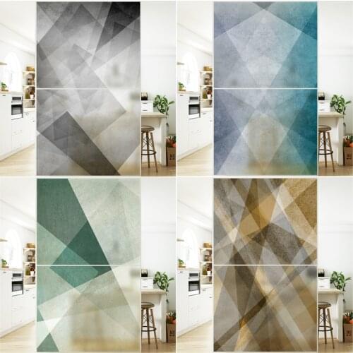 Electrostatic glass film geometric diamond pattern bedroom bathroom window office living room decoration anti-peeping film