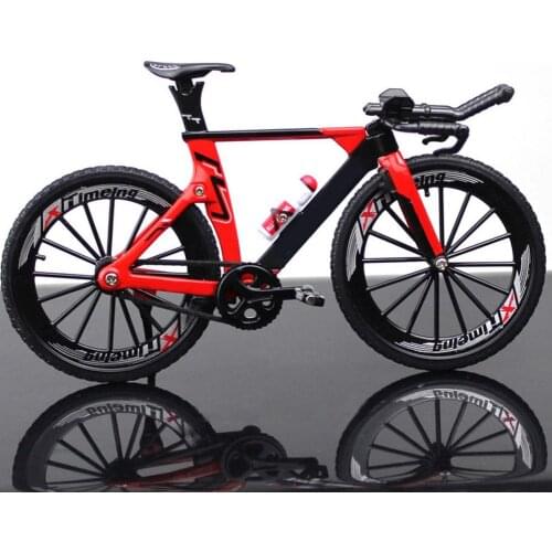 1:10 Mini Finger Mountain Alloy Bicycle Diecast Model Metal Bike Racing Toy Bend Road Simulation Collection Toys For Children