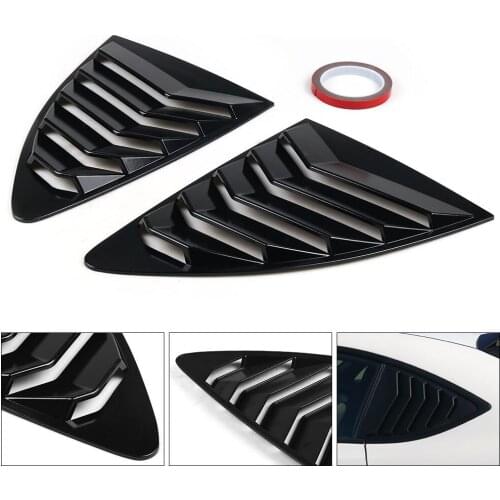 Car Styling ABS Side Window Louvers Scoop Cover Vent 2 PCS/SET For Scion FR-S For Subaru BRZ 2013-2020 TT102073-BK