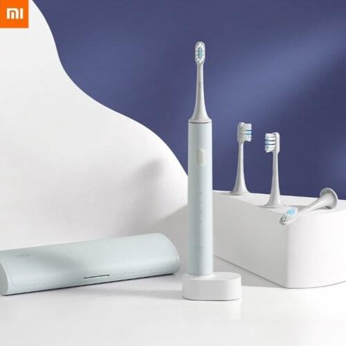 New Xiaomi Mijia Inteligent Toothbrush Electronic Toothbrush T500C Wireless Rechargeable Waterproof Sonic Toothbrush Heads