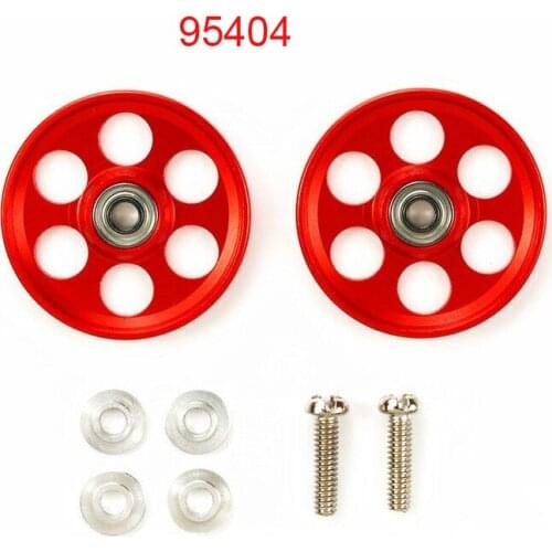 Original Tamiya Mini 4WD Car Parts 95405/95498/95582/95607 19mm Aluminum Alloy Ball Race Roller 6 Holes Guide Rollers