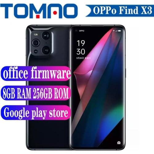 Original Oppo New Find X3 5G Mobilephone 120Hz Snapdragon 870 8GB RAM 128GB ROM 256GB ROM 50MP Rear Camera 65W SuperVOOC NFC