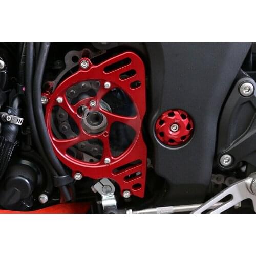 CNC Front Sprocket Chain Guard Cover Left Side Engine For KAWASAKI Z1000 2010-2017