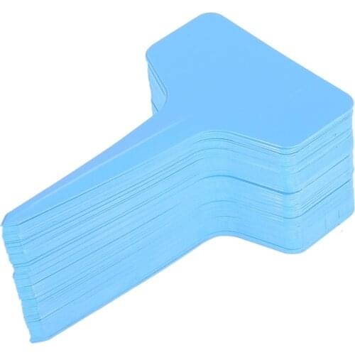100pcs 6 x10cm Plastic Plant T-type Tags Markers Nursery Garden Labels Blank