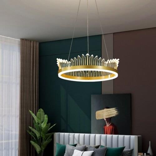 Nordic morden simple Gold Pendant Light Dinning table light Kitchen bar LED creative office resturant lighting Living room
