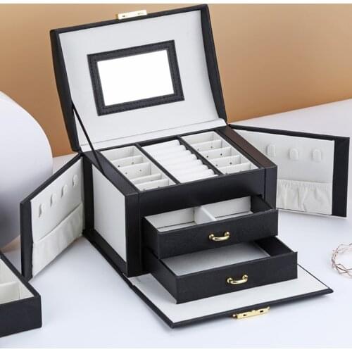 Jewelry Casket High Capacity Jewelry Box Multifunction Makeup Storage Makeup Organizer Beauty Travel Box Jewelry Organizer