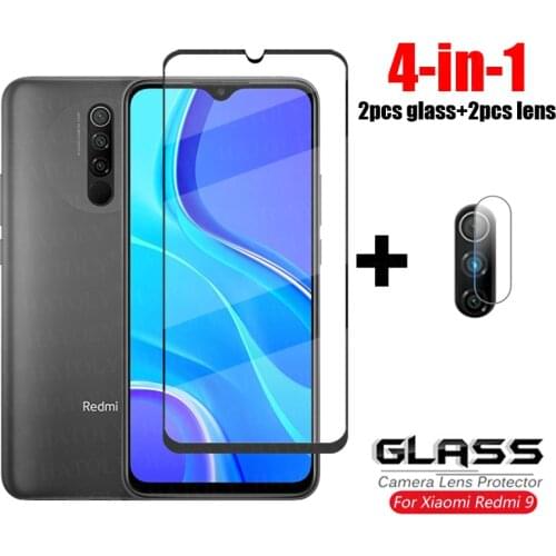 Glass on Redmi 9 Tempered Glass For Xiaomi Redmi 9 Pro 9A 9C Note 9S HD Screen Protector Full Coverage Phone Glass Redmi 9 Prime