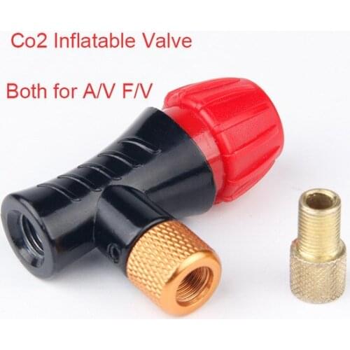 Bicycle mini CO2 bottle AV/FV fast inflatable valve MTB road bike mountain bike bicycle air pump accessories riding accessories