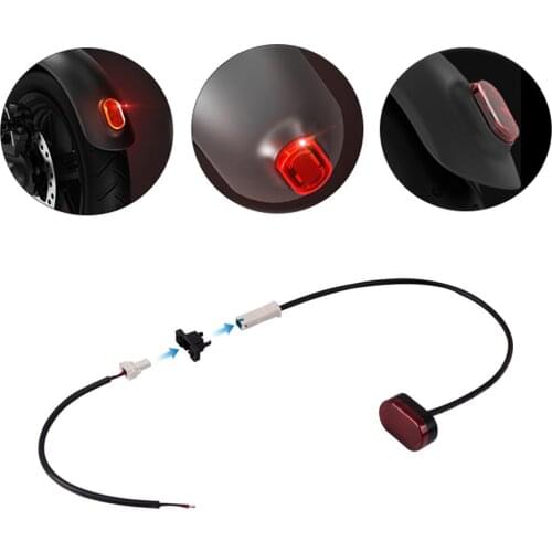Electric Scooter Rear Tail Light LED Tail Light Flowing Turn Brake Scooter Safety Distance Indicator Light For Xiaomi M365 Pro