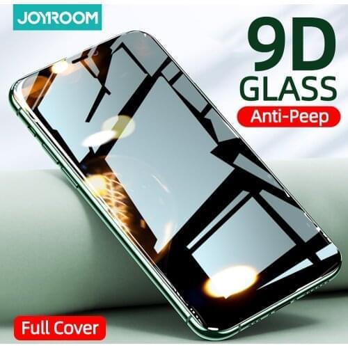 Joyroom Glass Screen Protector for iPhone 11 12 Pro Max Full Cover Anti Spy Privacy Tempered Protective Glass for iPhone XR XS