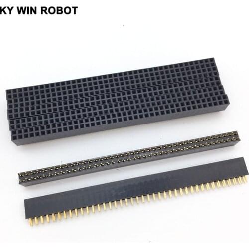 10 Pcs 2.54mm 2x40 80-Pin Female Pin Header Socket Connector Strip