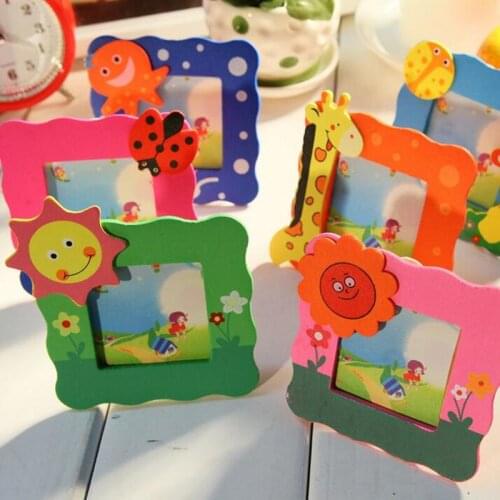 New Cute Mini Combination Wooden Photo Frame Cartoon Photo Display Home Decoration Halloween Party Favor