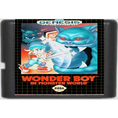 Wonder Boy 16 bit MD Game Card For Sega Mega Drive For Genesis