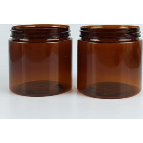 200ml Brown Jar Empty Medicine Bottle Pill Tablet Capsule storage Pharmaceutical Round Container Jar Screw Cap Refillable Bottle