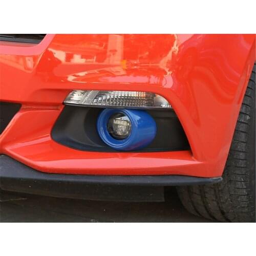 ABS Car Interior Decoration Front Fog Light Decoration Cover for Ford Mustang 2015+ Stylish Decals Colorful Car Stickers