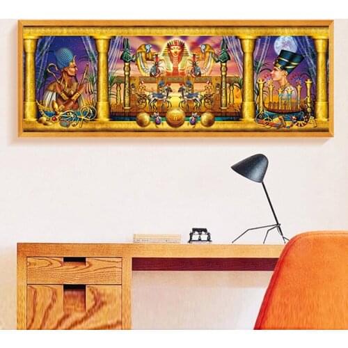 Ancient Egyptian Pharaoh Diamond Painting 5D DIY Full Square Round Diamond Embroidery Craft,Portrait,Large Home Decorations I21