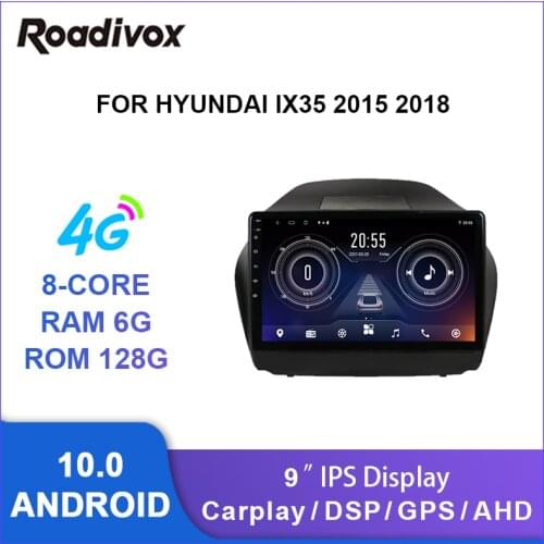 9" android 10.0 car radio video gps navigation player for HYUNDAI IX35 2015 2018 multimedia autoradio stereo head unit