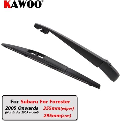 KAWOO Car Rear Wiper Blades Back Window Wipers Arm For Subaru For Forester Hatchback (2005 Onwards) 355mm Auto Windscreen Blade