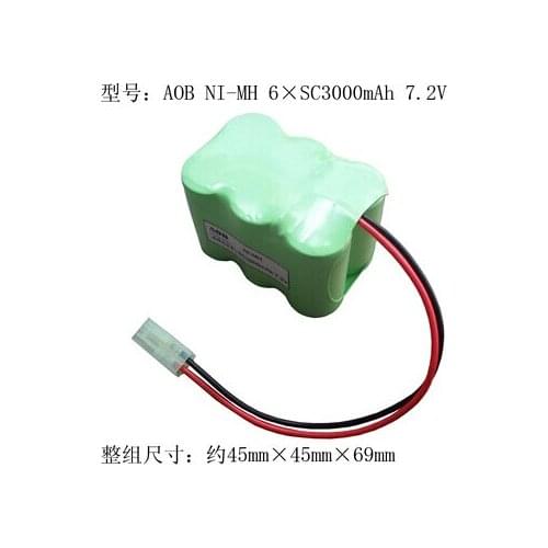 Free shipping 6* SC 3000mAh 7.2V ni-mh sc rechargeable battery pack electric toy vehicle car model battery