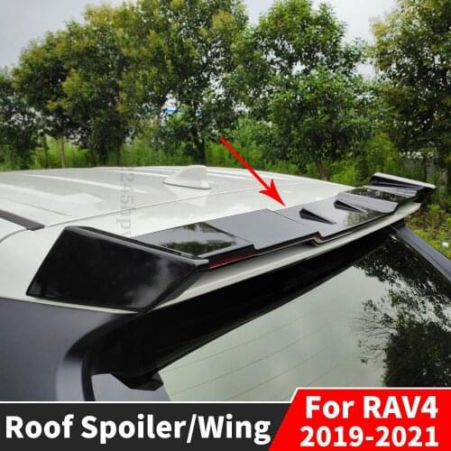 Roof Rear Spoiler Wing Air Deflector Splitter Diffuser Body Kit Decoration Accessories Refit Trim For Toyota RAV4 2019 2020 2021