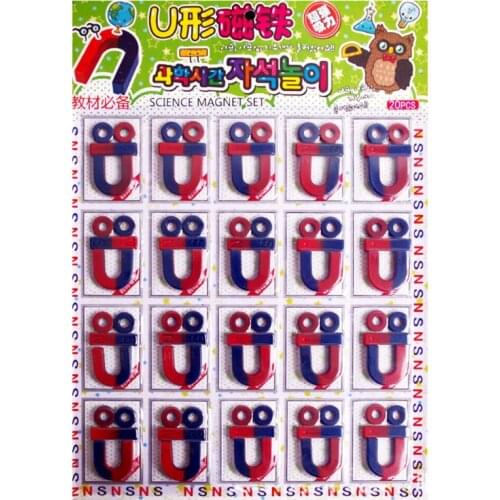 Isotropic Ferrite Magnet Kit for Science Education Experiment Teaching Toy