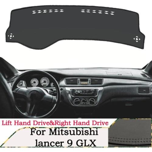Quality leather instrument panel protection pad and light-proof pad for Mitsubishi lancer 9 GLX Left right car accessories