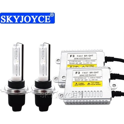 SKYJOYCE 1 Set 35W 4300K 5000K 6000K Cnlight Xenon H1 H7 H11 D2H Car Headlight Kit AC 12V Fast Start F3 HID Slim Ballast Kit