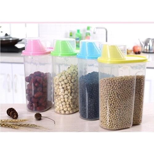 1PC Food grain storage Box Containers Kitchen Accessories Candy Box Food Container De Cocina Kitchen Tools Storage Jars JH 0758