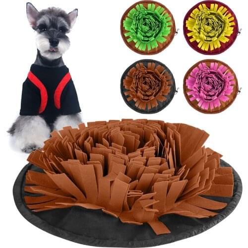 1PC Snuffle Mat Pet Dog Slow Feeding Mat Nosework Foraging Training Interactive Puzzle Treat Mat For Puppy Doggies