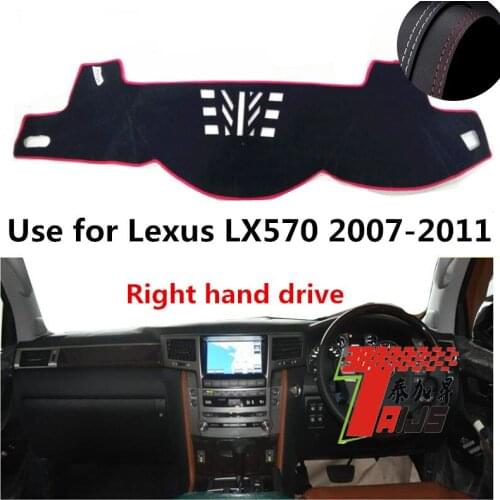 TAIJS Factory protective Leather Car Dashboard Cover For Lexus LX570 2007 2008 2009 2010 2011 Right hand drive