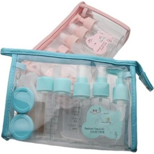 11 Pcs1SET Refillable Bottles Portable Travel Container 40ml Plastic Perfume Bottle Atomizer Empty Small Spray Bottle