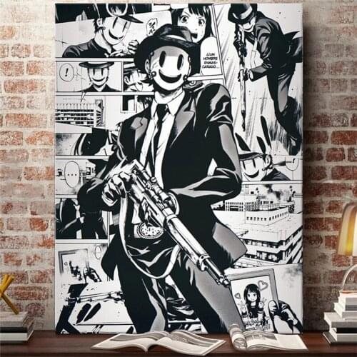 Cartoon anime sniper mask high-rise invasion canvas poster home decoration posters and prints wall art living room decoration