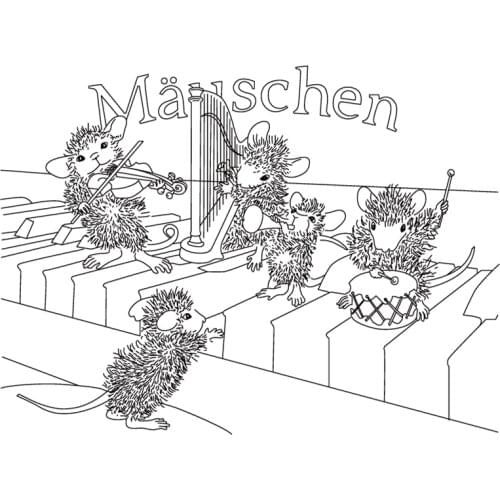 Mouse stamp Clear Stamp for Scrapbooking Transparent Silicone Rubber DIY Photo Album Decor A94