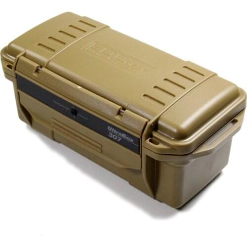 Outdoor Tool box Waterproof Shockproof Survival Storage Portable EDC Gear Case Container Carrying Dry Box With Bumper Rubber
