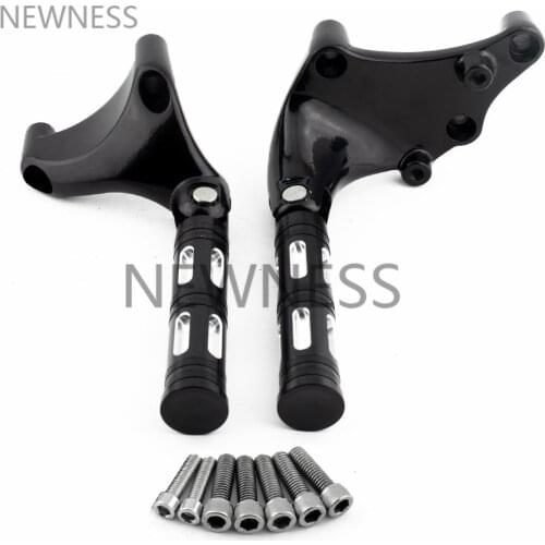 Motorcycle Rear Passenger Footrests Footpegs Foot Rests Pedal Mount Bracket For Harley Sportster XL 883 1200 2014-2019 Foot Pegs
