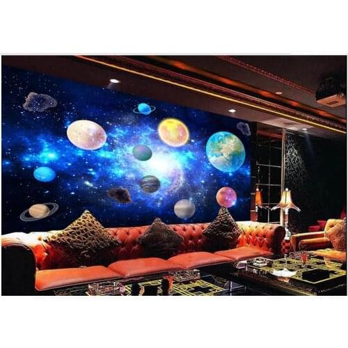 Custom photo wallpaper 3d murals wallpapers Cosmic planet outer space interstellar starry sky galaxy bar background wall papers