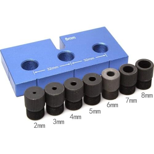 Dowelling Jig 3 In 1 Woodworking Drill Locator For Punching Furniture Fast Connecting With 2 3 4 5 6 8 10mm Drill sleeve