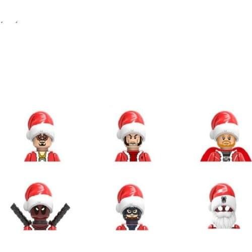 Christmas Series Mini Creative Action Figures Building Blocks Bricks Educational Birthday Xmas Toy for Children Gift Home Decort