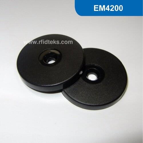 RT40 Dia 40mm ABS RFID Token Tag, RFID Proximity ID Token for Patrol Guard System 125KHz with EM4200 Chip free shipping