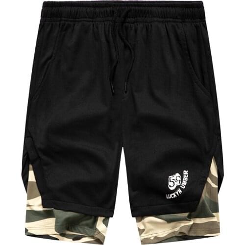 Spring And Summer Mens Shorts Printed Polyester Breathable Joining Together Comfortable Fashion