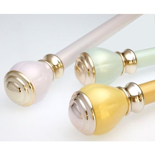 Nordic curtain rod Roman rod Single rod punching installation Living room bedroom hook silent double pole bracket track