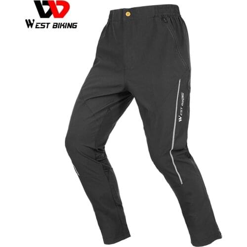 WEST BIKING Sport Cycling Pants MTB Road Bike Mens Trousers Pants Summer Spring Clothing Quick Drying Bicycle Tactical Pants